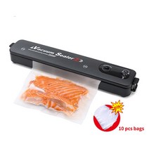 진공 포장기 압축기 식품 보관용 진공 포장기 수비드 실러 포장용 무료 백, 01 Vacuum 10 bags_02 미국 플러그