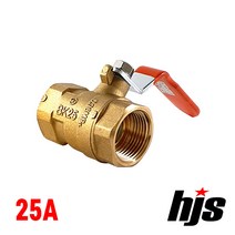 국산 황동 볼밸브 25A / 신주 나사식 냉수 온수, 1개