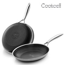 쿡셀 블랙큐브 프라이팬 (더블코팅) / 스텐 후라이팬, 28cm, 1개