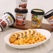 마쪼음 비건인증 컵떡볶이 6종류 국물 쌀떡볶이, 마쪼음(까르보나라맛)비건X