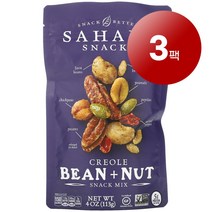 리암마켓 Sahale Snacks 사헬 스낵 스낵 믹스 크리올 빈 견과 113g 1팩, 3팩