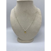 [써지컬 스틸] 진주 골드 작은 곰돌이 큐티 곰 스몰곰 테디베어 목걸이