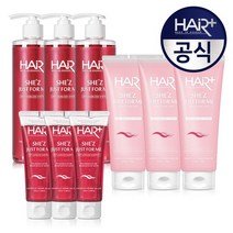 쉬즈 여성 탈모샴푸 500ml 3개+100ml 3개+탈모두피팩 210ml 3개, 여탈샴푸500*3+100*3+두피팩210*3