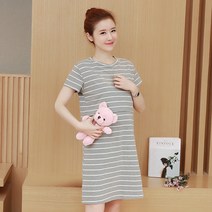 다다랜드 임산부 베이직 스트라이프 원피스