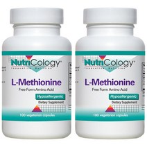뉴트리콜로지 L-메티오닌 베지테리안 캡슐, 100개입, 2개