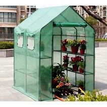 조립식 비닐하우스 대형 창고 원예 농사용 온실 텃밭 커버 농막 다육이, 대형 워크인(투명)