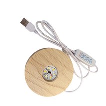 QDY 가정용 가구 공예품에 대한 조명 디스플레이 편리한 장식, 고무 나무, USB 플러그 인 8cmx2cm