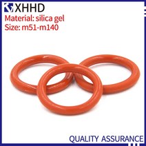 고무오링 패킹 실리콘 오링 고무링 10PCS M51-M140 실리콘 씰링 빨간색 가스 켓 고온 저항 실리카 젤 Oring, 30 M61x2mm(10pcs)