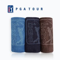 PGA 릴 골프타올 1P 죽사 홀인원 기념품 행사 답례품 선물 자수 인쇄 제작, 브라운