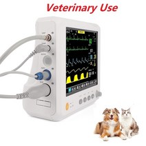 환자감시장치 모니터 심전도계 인간 및 수의사 사용 휴대용 6 파라미터 ECG NIBP PR SPO2 RESP TEMP 환자 바이탈 사인 7 인치 8 스크린, 8 Inch Vet Use