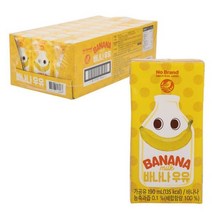 노브랜드 멸균 바나나우유 190ml 24입1박스