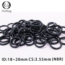 고무오링 30PCS/lot Rubber Ring NBR O-Ring Sealing CS3.55mm Thickness ID17/18/19/20mm Nitrile ORing Seal, [04] 27.1x20x3.55