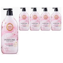 드림마켓 해피바스 로맨틱퍼퓸바디워시900g 벚꽃향 바디워시, 5개, 900g