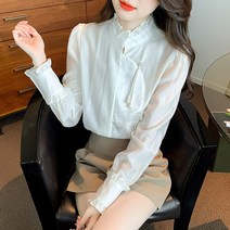 차이나 스타일 국조 셔츠 여고급감 가볍고 럭셔리 차이나 텐셀 셔츠 당복 상의