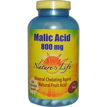 Nature's Life 네이처 라이프 말산 Malic Acid 800mg 250베지캡슐