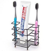 욕실용 칫솔 홀더 304 스테인리스 스틸 벽 마운트 치약 욕실 액세서리 정리함 블랙 USA 미국