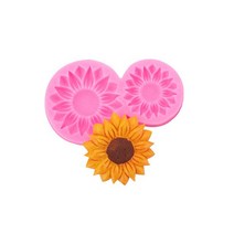 밀랍왁스 천연밀랍왁스 야화 꽃실리콘 몰드 벚꽃 해바라기 케이크 장식 도구 DIY 퐁당 초콜릿 캔디 수지 클, 03 3