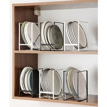 민스리빙 모던 접시 정리대 그릇 거치대 꽂이 접시거치대, 블랙