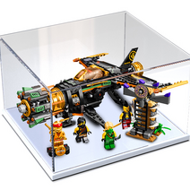 레고 쇼케이스 아크릴 71736 호환 케이스 볼더 블래스터 수납 방진 수납함 진열장 장식장, 블랙 베이스