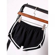 여자 돌핀 와이드 카고 반바지 뜨거운 블렌드 여름 짧은 바지 대조 바인딩 사이드 분할 탄성 허리 패치 워크 캐주얼 비치 파티