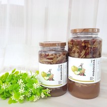 더바른청 배도라지대추청 배도라지생강대추청 생강대추차 수제청 500ml 800ml, 배도라지생강대추청(생강슬라이스)