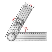 각도기 각도계 각도측정기 각도자 고니오미터 0-140mm 360도 경사계 측정 도구 디지털 전자 전자식 레벨게이지 분도기, 없음