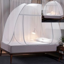 원터치 모기장 180x200cm 그레이 아기침대모기장 방충망틀교체 이층침대모기장 캠핑모기장 현관방충망 모기장문