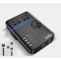 지구마켓 차량용 멀티 인버터 12V 24V ~ 220V 콘센트 USB 포트 시거젝 겸용, 지구마켓 차량용 멀티 인버터 12v - 기본B개
