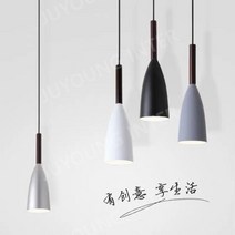 침실 카페 인테리어 샹들리에 싱글 헤드 펜던트 조명/긴 라인 개성이 강한 펜던트 조명, Y 회색 - 12와트 전구 포함