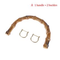 청소부품 2pcs/1pcs 핸드백 셀러 대나무 가방 손잡이 레이디 지갑 링크 버클 핸들 손수 DIY 액세서리, [01] A