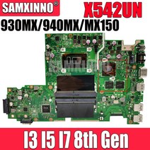 X542UF ASUS X542UR X542UQ X542UN A580U 노트북 마더 보드 I3-7100U CPU GT940MX-2G 테스트, [06] I7-7500U V2G