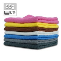 기존형 55미용(소/ 32x74cm 55g) 다용도 순면 업소용 수건 타올 미용실 헤어샵 사우나 헬스 휘트니스 땀수건 청소, 하늘