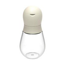 가정용 수동 후추 또는 소금 분쇄기 조정 가능한 거칠기 150ml, 하얀색, 13.1cmx6.45cm, PP 유리