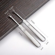 WUTA 가죽 도구 그루버 Skiving 가장자리 Bevelers Trenching 장치 DIY 핸드 크래프트 작업 지갑 주름 접힌, 03 2 Pcs Set