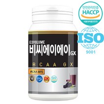 비케이뉴트리션 익스볼륨 BCAA 80% 아미노GX 글루타민 타우린 단백질 보충제, 1개, 300g
