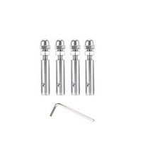 케이블 난간 3 스레드 스터드 텐션 엔드 피팅 토글 앵커 터미널 18 와이어 로프 목재 계단 데크 포스트 후, 01 4PCS