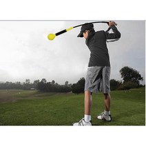 릴렉스 골프 스윙 연습기 실내용 초보용품 비거리향상 파워 근력, Yellow