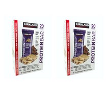 Kirkland Signature 커클랜드 초코칩 쿠키도우 단백질 프로틴바 60gx20개입 2팩