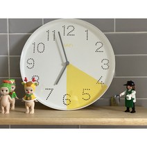 무소음 벽시계 저소음 DIY 시계 직접만드는 셀프페인팅 sati 벽시계 사띠시계, 분홍