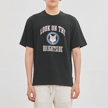 잠뱅이 남) 10수 도그그래픽 반팔 TS(세미오버)_AL2WTS22-BK