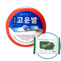 웰빙헬스팜 WHB 고운발 풋크림, 100g, 1개+ 맑은누리손소독티슈