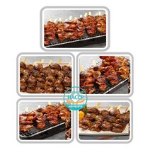행먹 숯불 매운맛 닭꼬치 캠핑 음식 요리 오리지날 순살 닭꼬치 간편 술안주 5종, 빅직화 닭꼬치매콤800g