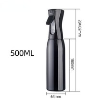충전식 분무기 고압 압축 엔진 동력 연막 200/300/500ML 스프레이 병 리필용 연속 미스트 물을 수 자동 살롱 이발사 물, [05] 500ml-black