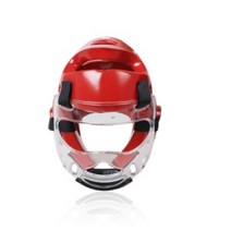 축구안면보호대 격투기 복싱 코보호헤드기어 전문 태권도 헤드 프로텍터 mma 헬멧 무에타이 복싱 태권도 가라데 가드 헤드 wtf 킥복싱, 빨간 투구 방패, m 130-160cm