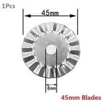 보일러 배관 부품 주름관 로터리 커터 키트 패브릭 커터 45mm-28mm 커터 베이드 트레이싱 휠 커팅 매트 아크릴 눈금자 바느질 클립 포함, 18 Pcs1N18