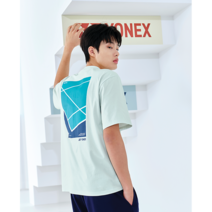 (예약판매)요넥스 티셔츠 2023SS 231TS046U PALE MINT 남여공용 오버핏 라운드 배드민턴 티셔츠 오남스포츠