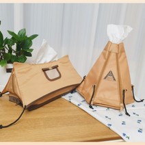 찐감성캠핑 필수 휴지케이스 캐빈텐트형 인티언텐트형 롤휴지용 사각냅킨용, 인디언텐트