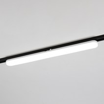 슬림 라운드 레일 일자등 화이트 LED 25W 주광색 조명, 단품