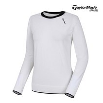 [테일러메이드]여성 포인트 라운드 니트 TWSRK5930-100