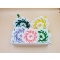 5+1손뜨개수세미 핸드메이드수세미 국내산 회오리수세미 답례품, 청록